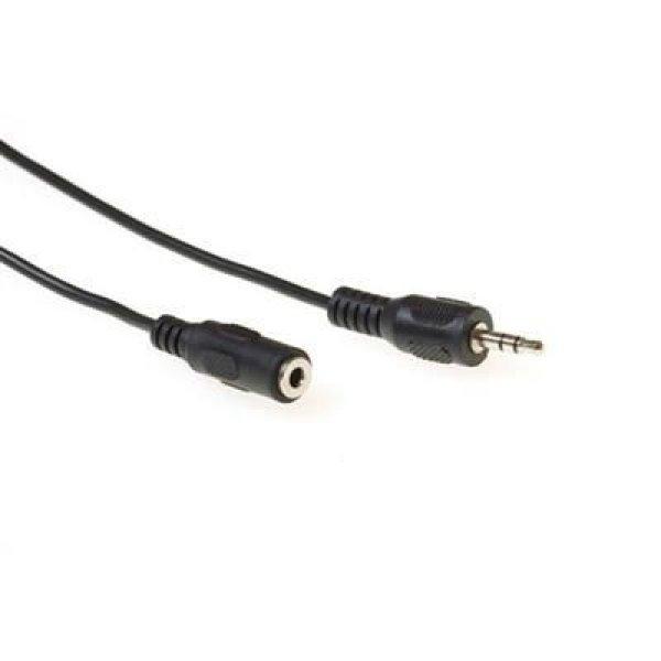 ACT Audio connection cable 1x 3,5 mmm jack male to 1x 3.5mm stereo jack female
5m Black