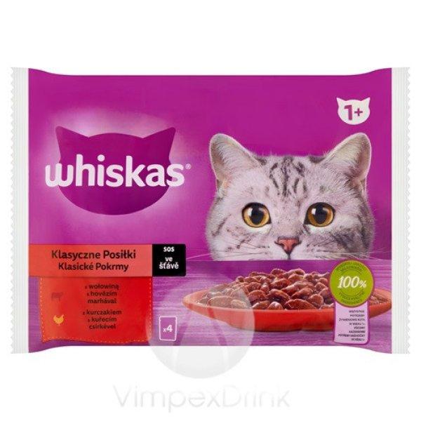 Whiskas alutas 4-pack húsos-zöldsé 4*85g