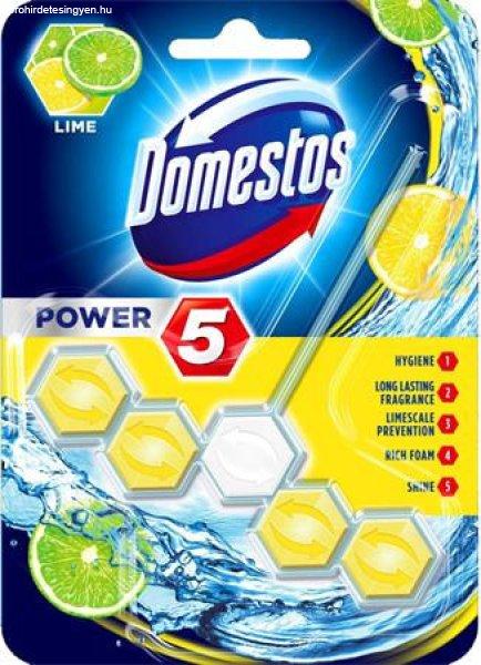 WC frissítő blokk, 1 db-os, DOMESTOS "Power 5", lime