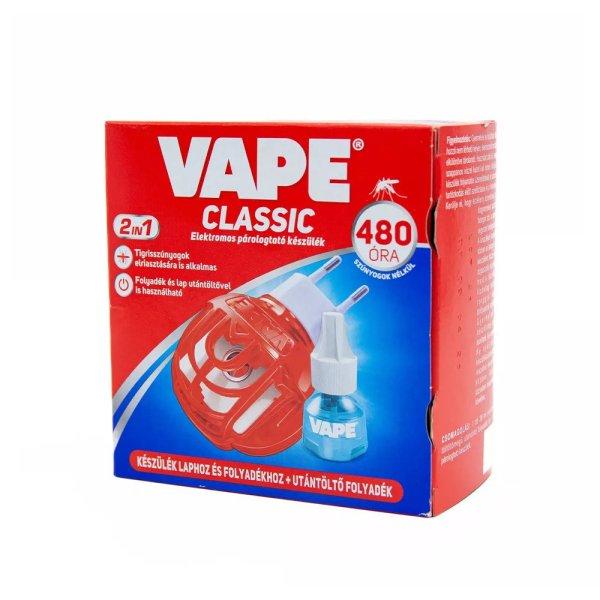 Szúnyogriasztó elektromos készülék lapkához&folyadékhoz+szúnyogirtó
folyadék 60 éj Classic VAPE