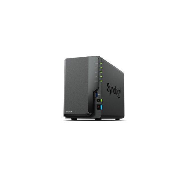 SYNOLOGY NAS 2 fiókos DS224+ 2x4TB HDD-vel, Intel Celeron J4125 4x2GHz, 2GB
DDR4, 2x1GbE, 2xUSB3.2Gen1