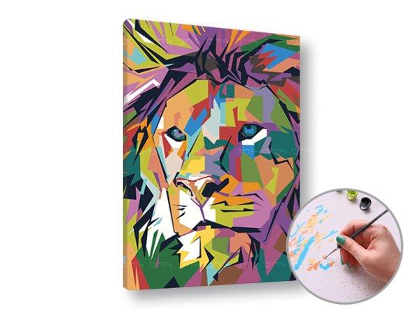 Festés szám szerint COLOUR LION | alacsony nehézség (ARTMIE)