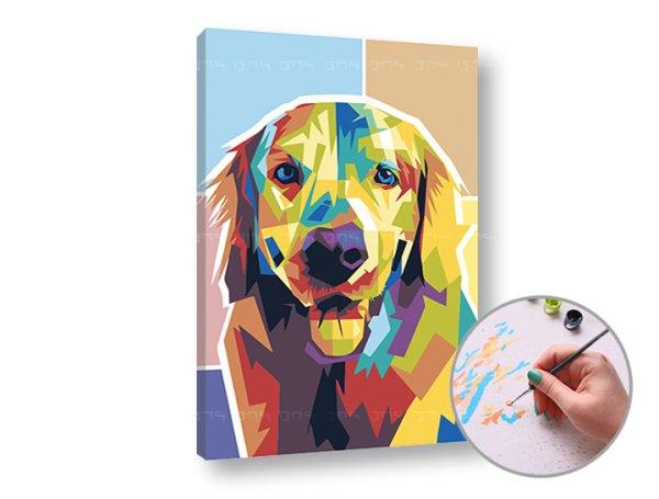 Festés a számok szerint GOLDEN RETRIEVER | alacsony nehézség