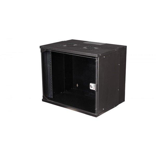 Equip Fali Rackszekrény - EWM-09-5440-B (19", 9U, 540x400mm, lapra
szerelt, fekete)