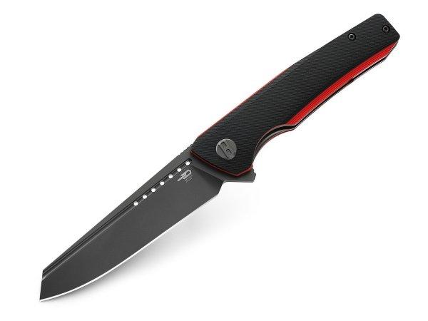 Bestech Slyther BG51C Black & Red G10 Sandvik 14C28N kés