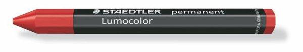 Jelölőkréta, mindenre író, vízálló (omnigraph), STAEDTLER
"Lumocolor 236", piros