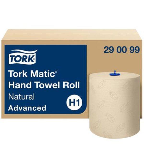 Kéztörlő, tekercses, 2 rétegű, H1 rendszer, Advanced, TORK
"Matic", natúr