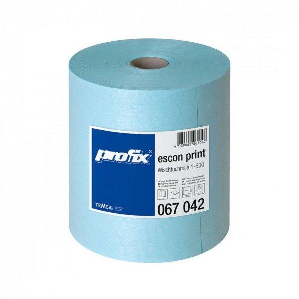 PROFIX Escon print türkíz ipari törlőkendő 500 lap/tekercs, 1
tekercs/zsugor