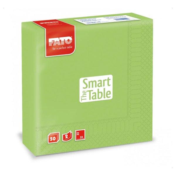 Szalvéta 2 rétegű 33 x 33 cm 50 lap/cs Fato Smart Table zöldalma_82623200