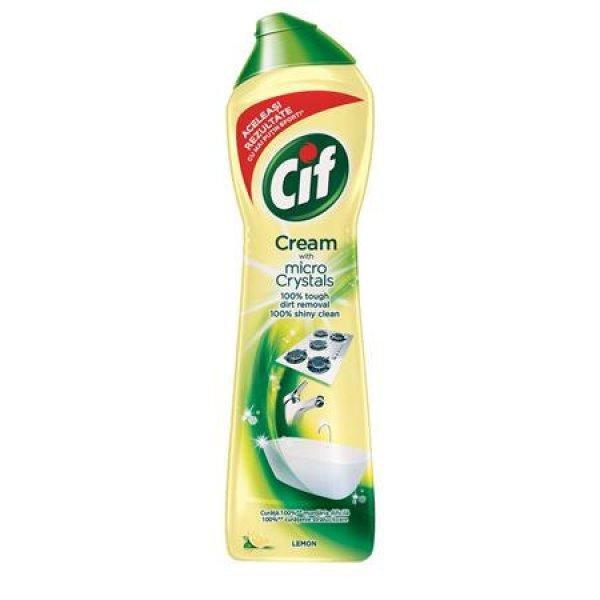 Súrolószer, 360 g/ 250 ml, CIF "Cream", citrom