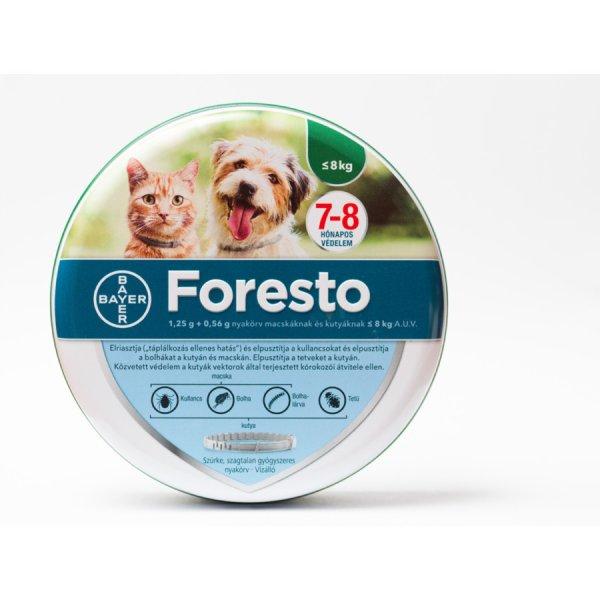 Foresto® Repellens Kullancs és bolhanyakörv 38 cm 8 kg alatti kutyáknak és
macskáknak