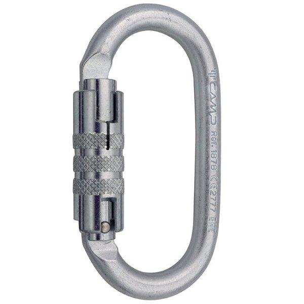 CAMP acél ovális karabiner 2Lock acél ovális Pro 2Lock automata zárral