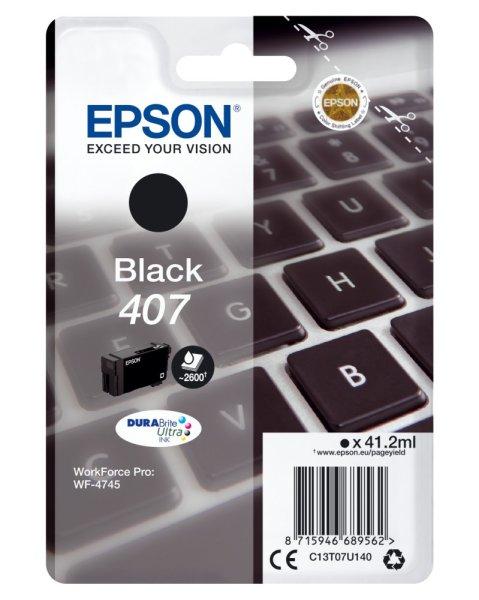 EPSON T07U1 EREDETI tintapatron FEKETE 41,2 ml No.407