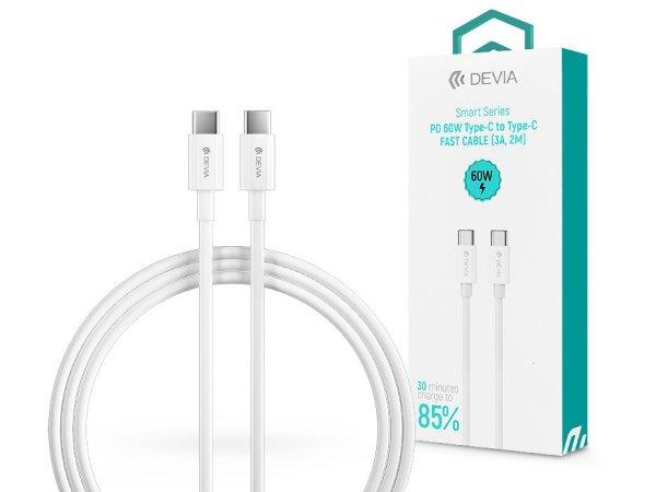 Devia USB Type-C - USB Type-C adat- és töltőkábel 2 m-es vezetékkel - Devia
Smart Series Type-C To Type-C Fast Cable - 60W - fehér