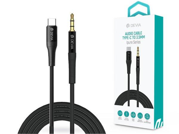 Devia 3,5 mm jack - Type-C audio kábel 1 m-es vezetékkel - Devia Series iPure
AUX Audio Cable - fekete