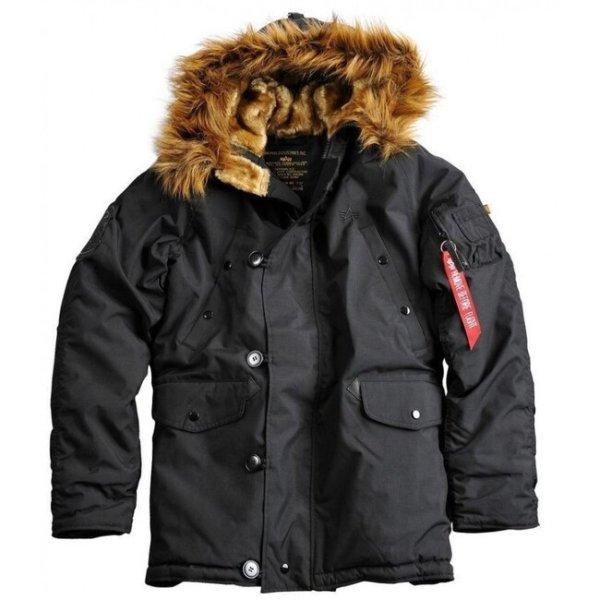 Téli kabát Alpha Industries Explorer Parka Jacket Black