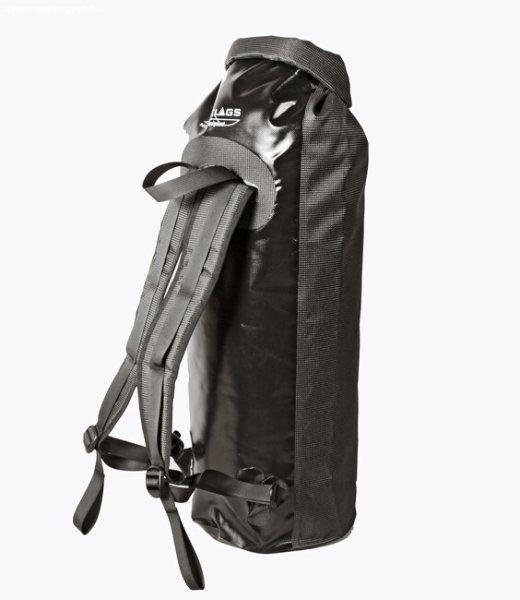 BasicNature Duffelbag Vízálló hátizsák Duffel Bag felgöngyölíthető
záródással 40 l fekete