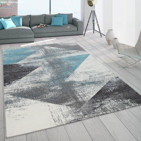 Bali modern design szőnyeg geometriai mintával szürke-türkiz szőnyeg 80x150
cm