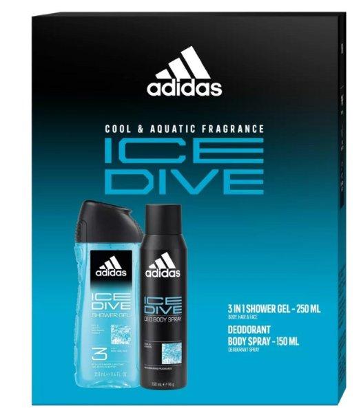 Adidas Ice Dive - dezodor spray 150 ml + tusfürdő 250 ml