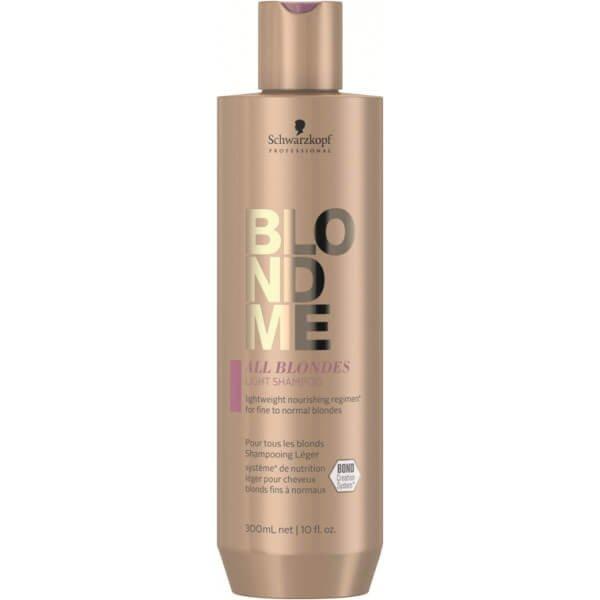 Schwarzkopf Professional Tápláló sampon
vékonyszálú és normál szőke hajra Blondme All
Blondes (Light Shampoo) 300 ml