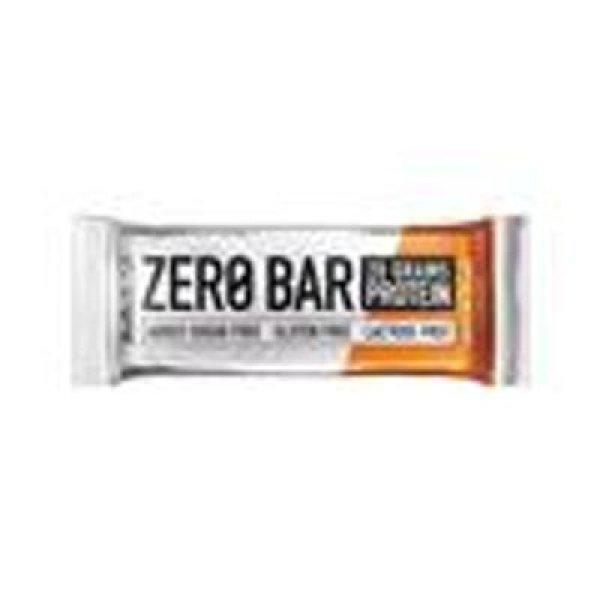 Fehérjeszelet, gluténmentes, 50g, BIOTECH USA "Zero Bar",
csokoládé-karamell