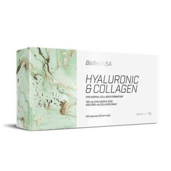 Étrend-kiegészítő tabletta, 120 tabletta, BIOTECH USA "Hyaluronic and
Collagen"