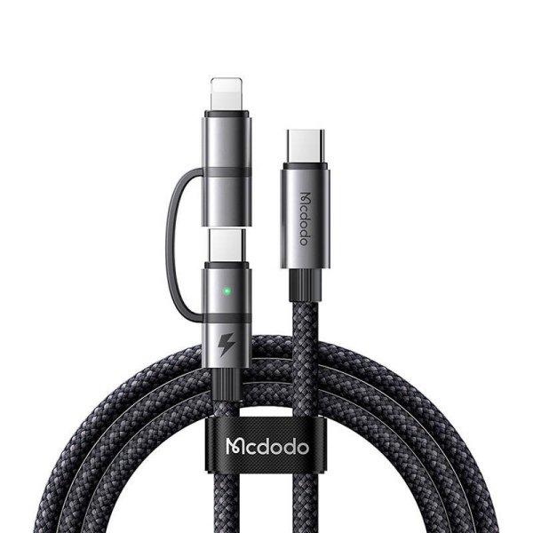 Mcdodo 2 az 1-ben kábel CA-0450 USB-C - USB-C + Lightning, 1,2 m