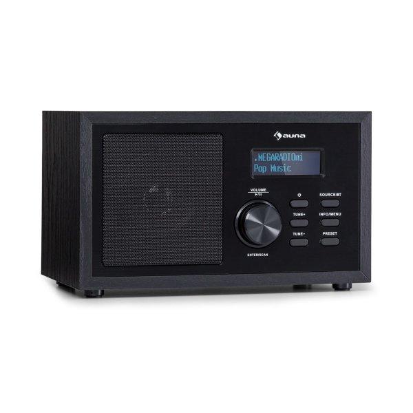 Auna Ambient, DAB+/FM rádió, BT 5.0, AUX-In, LCD kijelző, Ébresztőóra
időzítővel