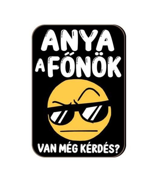 Fa hűtőmágnes, Anya a főnök, van még kérdés?