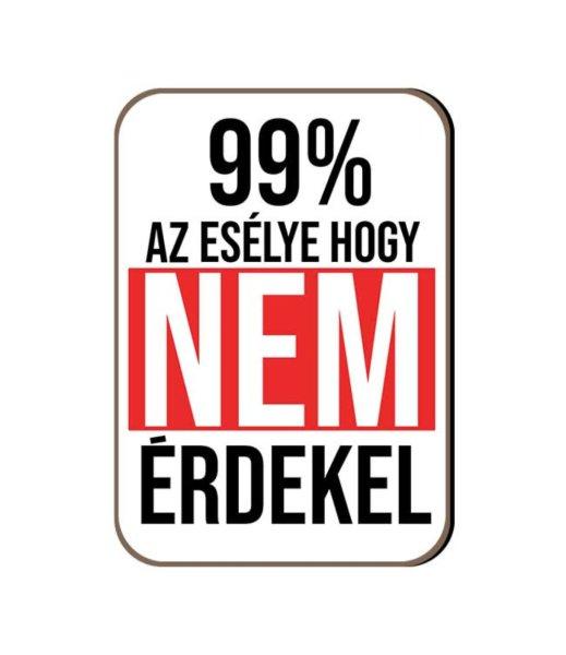 Fa hűtőmágnes, 99% az esélye, hogy nem érdekel