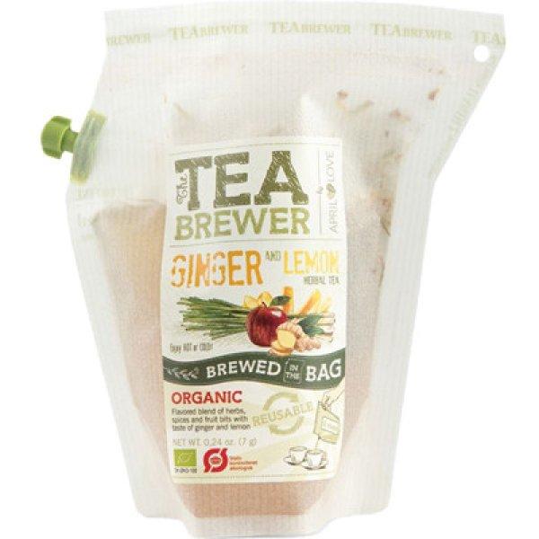 The Brew Company Organic tea tasak 7 g Gyömbér és citrom