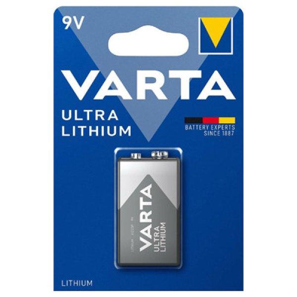 Varta akkumulátor Ultra Lithium 9V blokk 1 darab