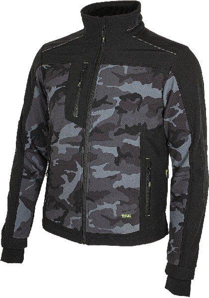 BENNON softshell dzseki CAMOS, fekete/szürke