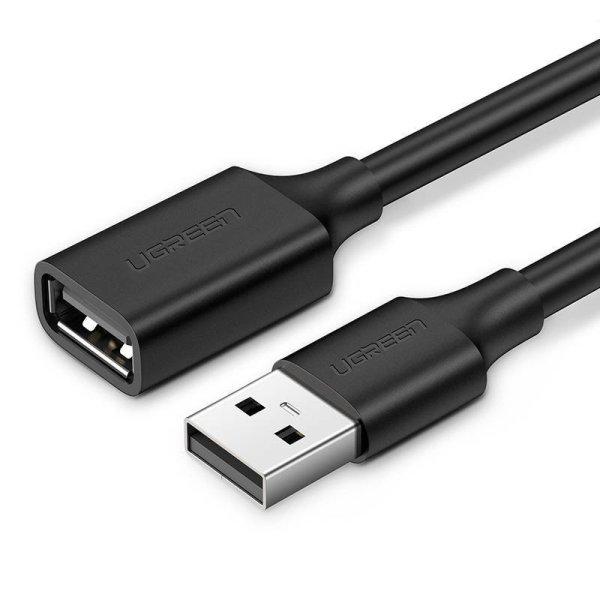 UGREEN US103 USB 2.0 hosszabbító kábel, 2 m (fekete)