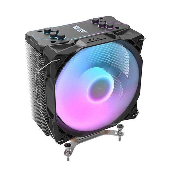 Darkflash S11 Pro ARGB Aktív hűtés a processzorhoz (hűtőborda + ventilátor
120x130) fekete