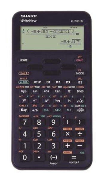Számológép, tudományos, 420 funkció, SHARP "EL-W531TL", kék