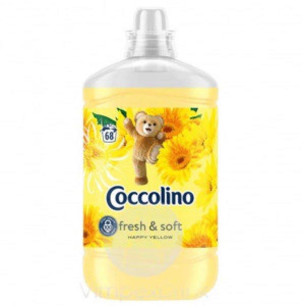 Coccolino Fresh & Soft Happy Yellow öblítő koncentrátum 68 mosás 1,7l