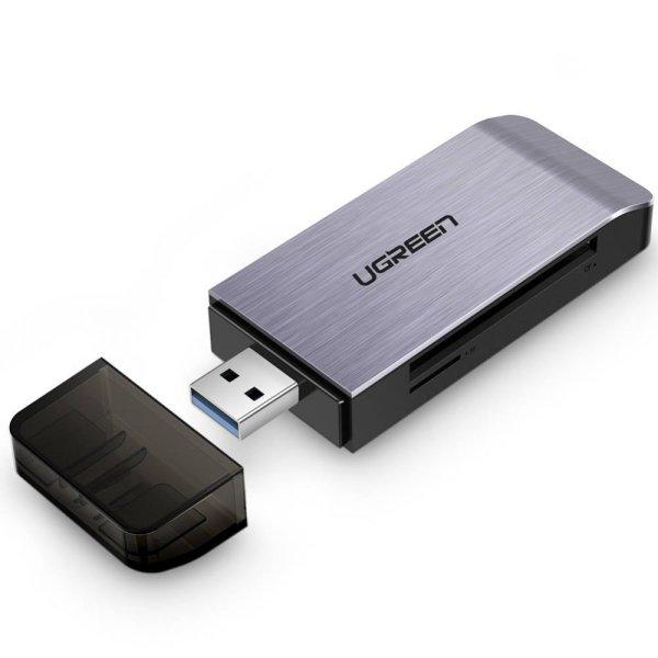 UGREEN 4 az 1-ben USB adapter SD + microSD kártyaolvasó (ezüst)