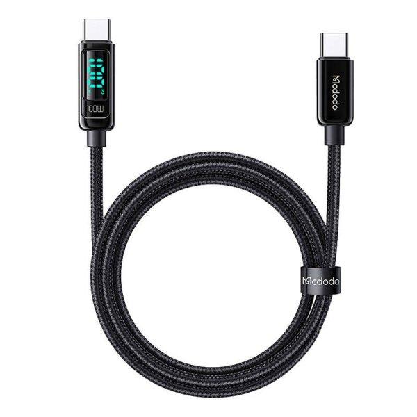 Mcdodo CA-8820 100 W USB-C-USB-C kábel, 1,2 m (fekete)