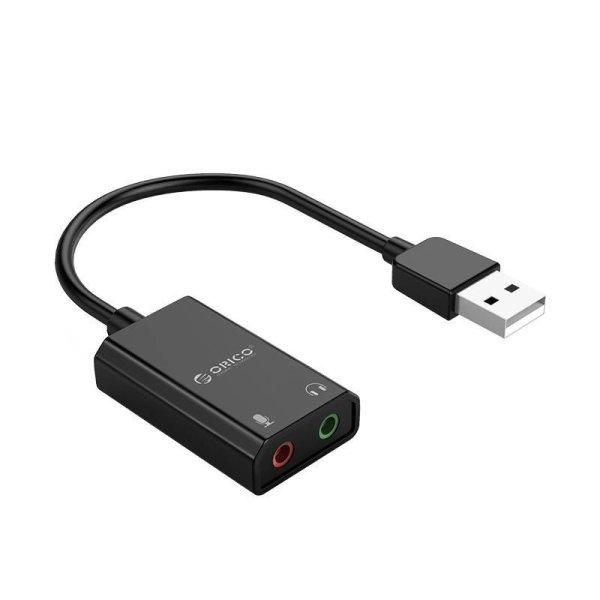 Külső Usb Hangkártya Orico 10Cm Skt2-Bk-Bp