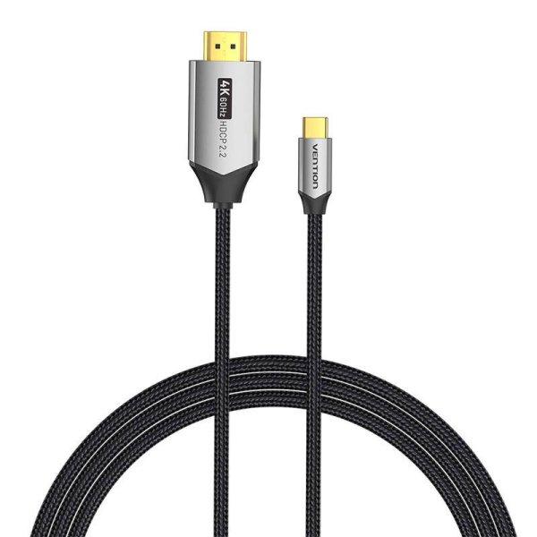 Vention CRBBH USB-C-HDMI kábel (fekete, 2m)