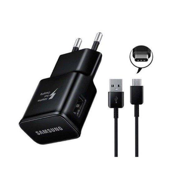 Samsung EP-TA20EBE gyári hálózati fekete gyorstöltő 2A 15W EP-DG950CBE USB
- Type-C adatkábellel 1m