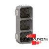 Legrand Plexo 55 falon kvli 3-as doboz, membrnos, szrke,