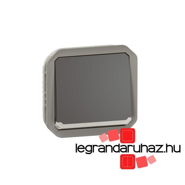 Legrand Plexo 55 váltókapcsoló jelzőfénnyel 10A, antracit, Legrand 069803L