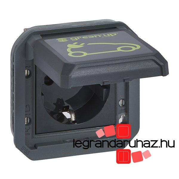 Legrand Plexo 55 2P+F csatlakozóaljzat elektromos autók töltéséhez 16A,
antracit, Legrand 069818L