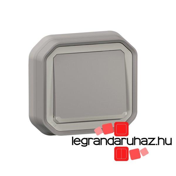 Legrand Plexo 55 süllyesztett egypólusú nyomó jelzőfénnyel 10A,
összeszerelt, szürke, Legrand 069832L