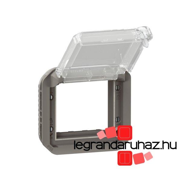 Legrand Plexo 55 Program Mosaic adapter füstszínű csapófedéllel, zárható,
antracit, Legrand 069845L