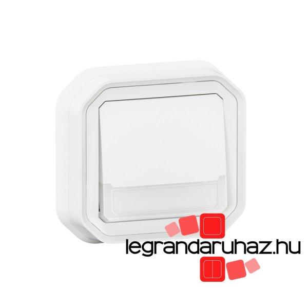 Legrand Plexo 55 süllyesztett váltóérintkezős nyomó jelzőfénnyel,
címketartóval 10A, összeszerelt, fehér, Legrand 069864L