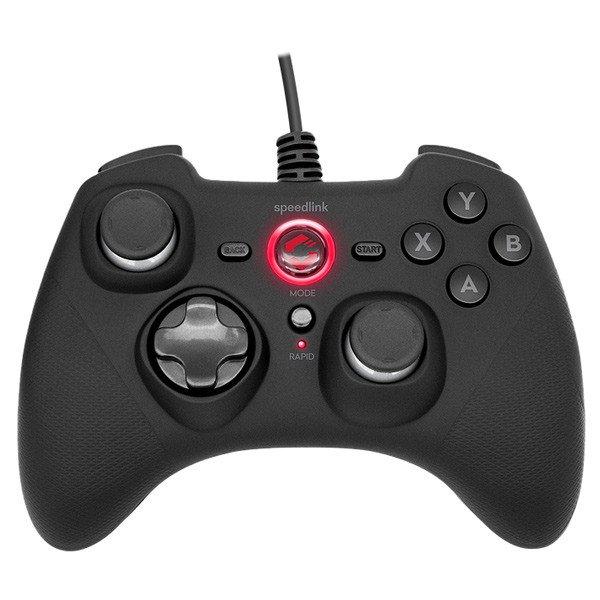 Speedlink Rait Gamepad for PC/PS3/Switch/OLED, rubber-fekete