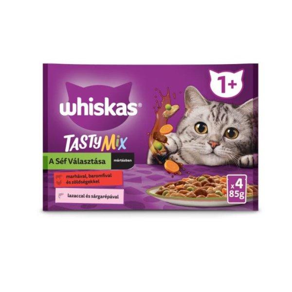 Whiskas alutasak 4-pack Tasty Mix Chef's choice mártásban 4x85g Multipack